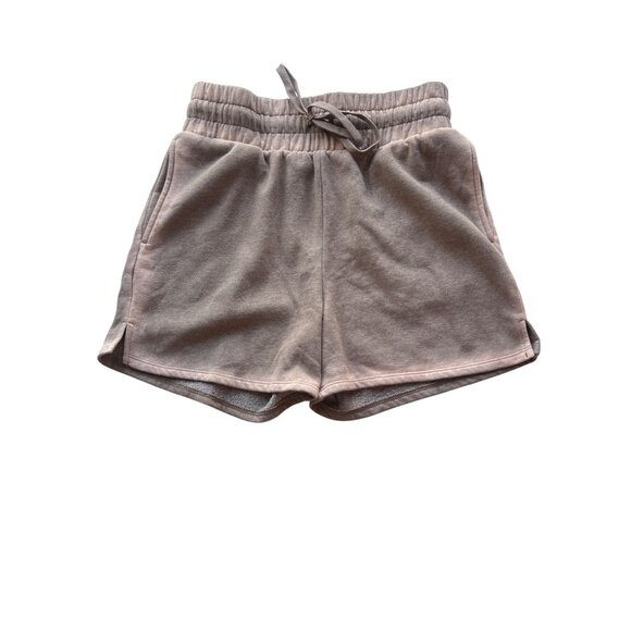 Wild Fable Womens Brown Elastic Waist Fleece Shorts With Drawstring Size Small - Picture 1 of 9